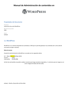 Administración Wordpress archi