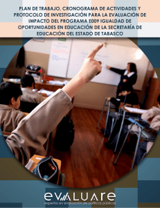 Programa Igualdad de Oportunidades en Educación | Protocolo