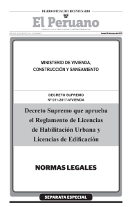 Reglamento de Licencias de Habilitaci&oacute;n Urbana y Edificaci&oacute;n