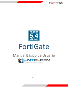 FortiGate. Manual Básico de Usuario V1.1