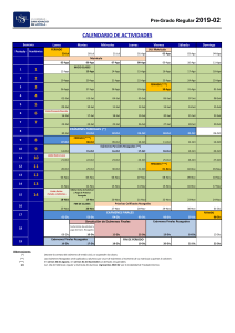 Calendario Academico USIL 2019 - 02 G Oficial