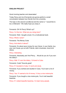 ENGLISH PROJECT - Small conversation 2nd conditional