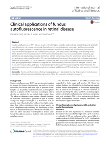 Clinical applications of fundus FAF