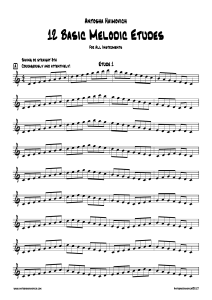 Antosha Haimovich - 12 Basic Melodic Etudes