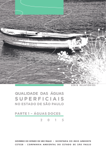 Cetesb QualidadeAguasSuperficiais2015 ParteI Água doce
