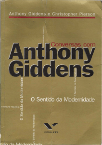 GIDDENS, Anthony; PIERSON. Conversas com Anthony Giddens