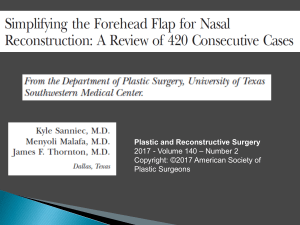 forehead flap for nasal reconstruction