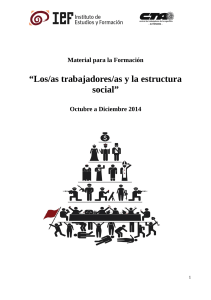 Trabajadores y Estructura Social: Material de Formaci&oacute;n