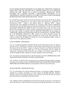ACTA DE ENTREGA RECEPCION PROVISIONAL