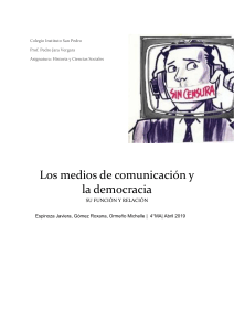 Los medios de comunicación y la democracia