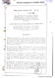 Resguardo Inga Kamentsa de Mocoa resolucion No 114 de 08 de agosto de 1993