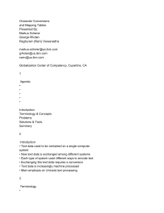 conversions and mappings iuc19