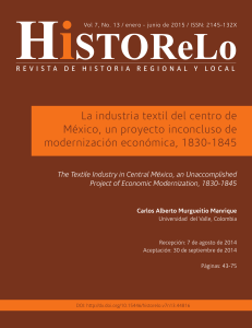 La Industria Textil Del Centro De Mexico