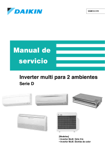SiSBE12-519 - Inverter Multi for - rooms - series Service manuals Spanish