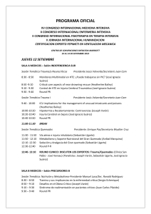 Programa académico Congreso 2019 SOPEMI