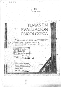 Frank de Verthely - Temas de evaluacion psicologica