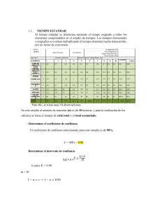 TIEMPO ESTANDAR
