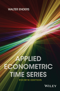 APPLIED ECONOMETRIC TIME SERIES [Enders]
