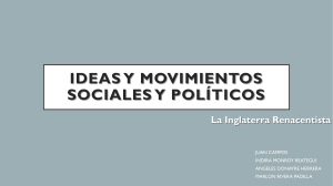 IDEAS Y MOVIMIENTOS SOCIALES Y POLÍTICOS-LA INGLATERRA RENACENTISTA