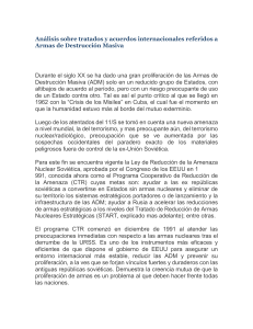 Análisis sobre tratados y acuerdos internacionales referidos a Armas de Destrucción Masiva