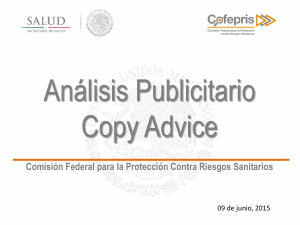 Análisis Publicitario Copy Advice