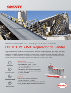 REPARADOR DE BANDAS TRANSPORTADORAS 7350 LOCTITE