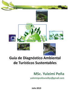 guía de diagnóstico ambiental en proyectos turísticos