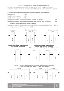 Requisitos de Zonas de Estacionamiento: Reglamento de Edificaciones