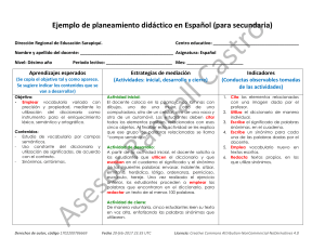 3Ejemplo de planeamiento didáctico en español secundaria