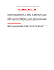 LOS EQUILIBRISTAS - ACITIVIDAD DE EF.