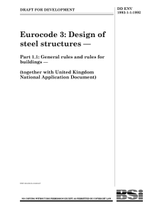 Eurocode 3 - Design of Steel Structures - Part 1.1 (EurocÃ³digo EC 3) - DD ENV 1993-1-1 2002 [ENG]