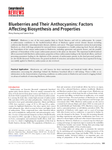 Blueberries and their anthocyanins