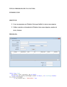 TITULO PROGRAMACION