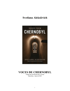 Voces de Chernobil - Svetlana Aleksievich