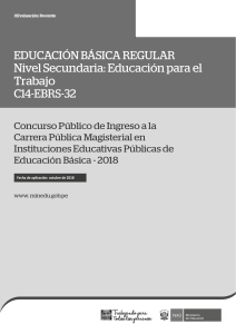 C14-EBRS-32 EBR Secundaria Educación para el Trabajo