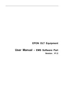 EPON OLT User Manual-EMS Part(4PON,8PON)-V1.2 20150807