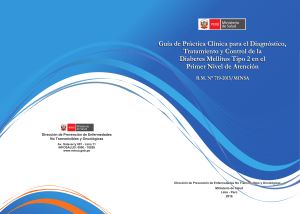 Gu&iacute;a Pr&aacute;ctica Cl&iacute;nica Diabetes Mellitus Tipo 2 (Per&uacute;)