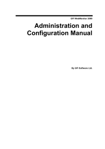 Webmonitor 2009 Configuration Manual