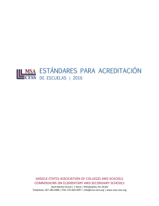 Standards for Accreditation 2016 Spanish84099