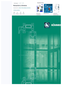 Manual de la Ventana K&ouml;mmerling: Perfiles de PVC