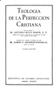 Teología de la Perfección Cristiana