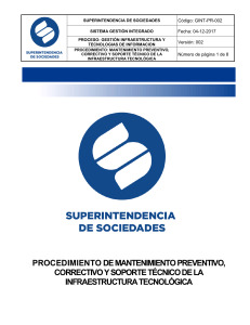 GINT-PR-002 Mantenimientos Correctivos  y preventivos