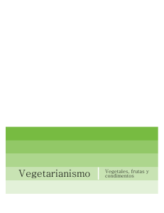 Vegetarianismo Vegetales frutas y