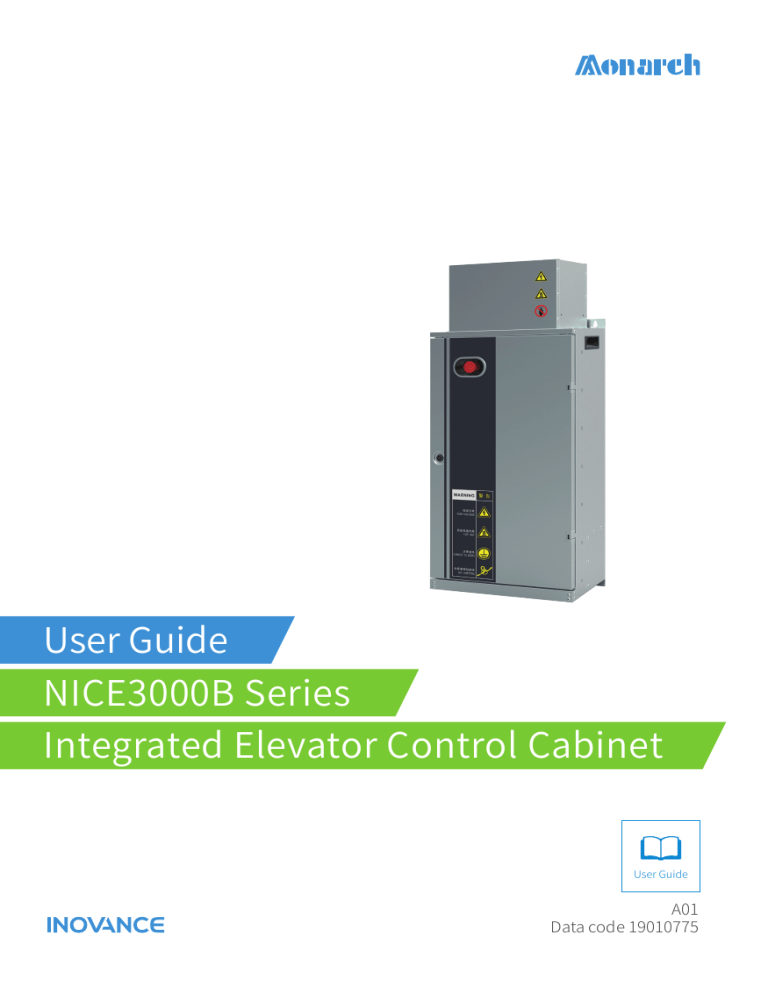NICE3000B Elevator Control Cabinet User Guide