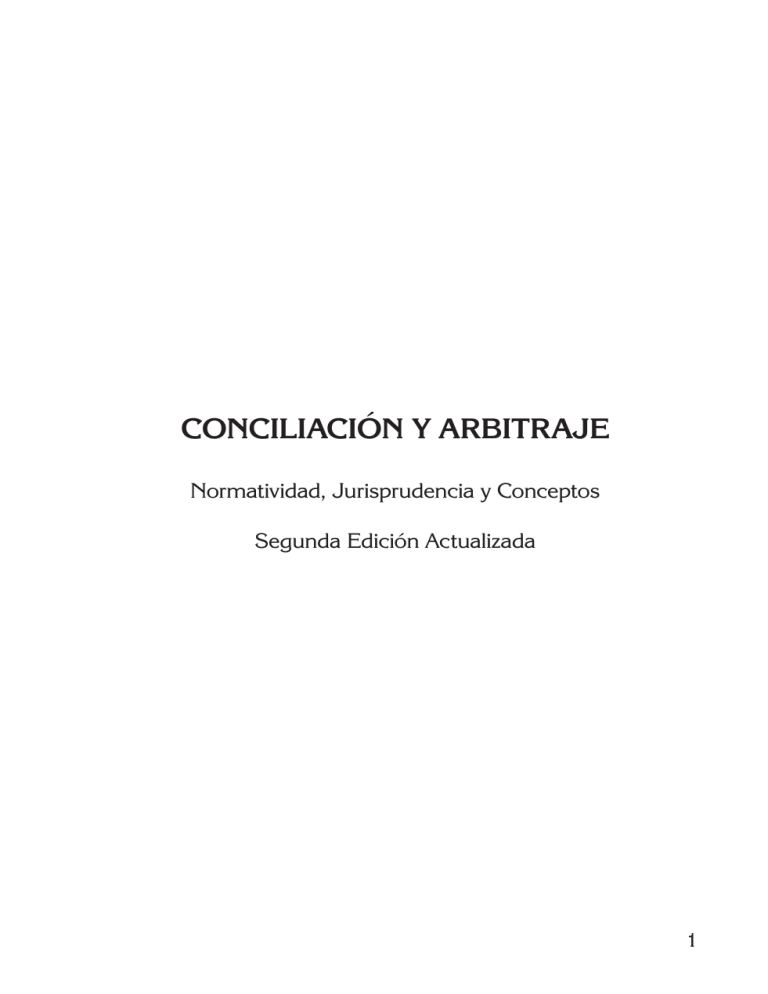 Libro Conciliacion Y Arbitraje