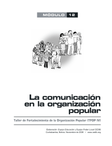 modulo13 - La comunicación en la organización popular