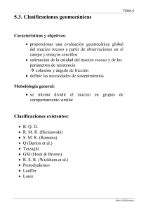 clasificaciones geomecanicas