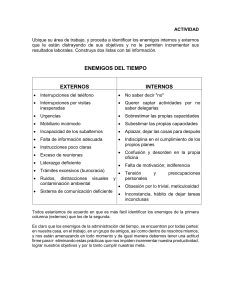 Enemigos del Tiempo: Identificación y Productividad Laboral