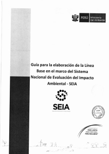 Gu&iacute;a para la Elaboraci&oacute;n de la L&iacute;nea Base Ambiental en Per&uacute;