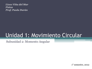 mov circular - momento angular